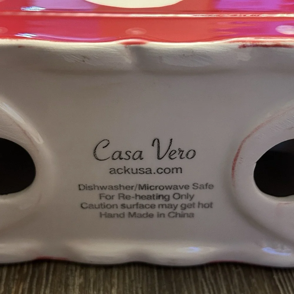 Casa Vero‎ by ack Napkin holder Red Holiday Snowman Kitchen Christmas Holiday